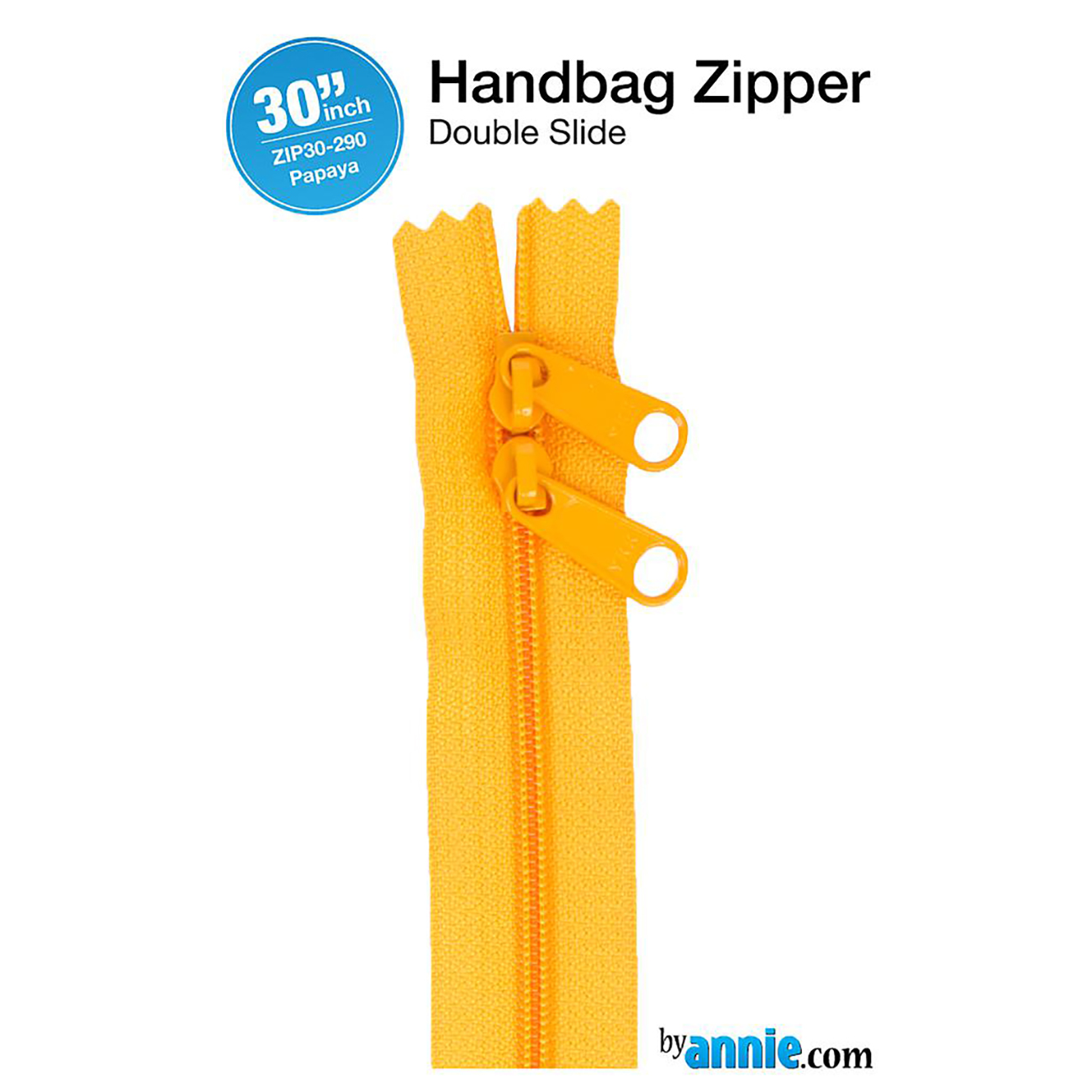 Handbag zipper 30inch-papaya 290
