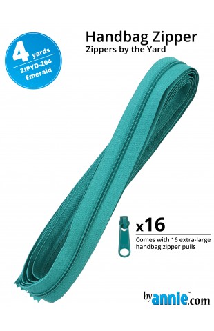 Handbag zipper 4 yards-emerald 204
