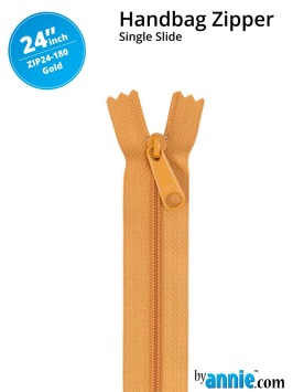 Handbag zipper 24inch-gold 180