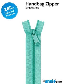 Handbag zipper 24inch-turquoise 212