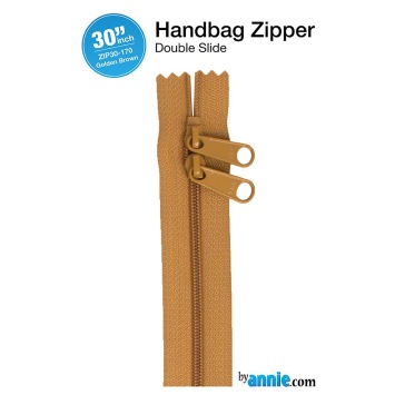 Handbag zipper 30inch-golden brown 170