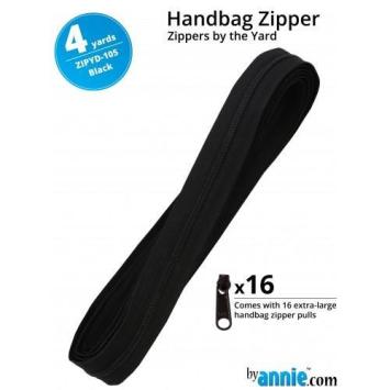Handbag zipper 4 yards-black 105