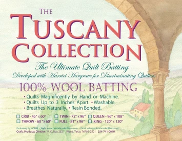 Tuscany 100% wool TWIN