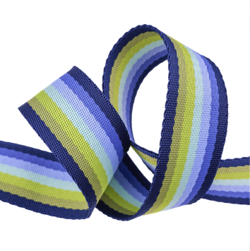 Floral Reef Smooth Sailing in Marine 1-1/2in x 3yd