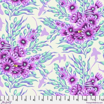 PRE ORDER Tula Pink Floral Reef TP267 ultraviolet