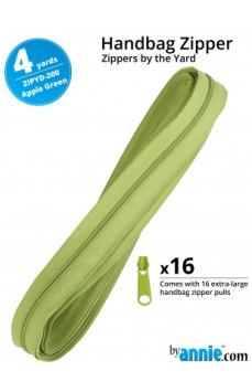 Handbag zipper 4 yards-apple green 200