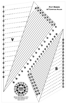 Fat Robin 16 Point Mariner's Compass Book & Ruler 