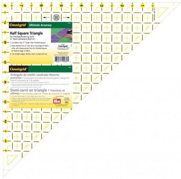 Omnigrid ruler Half Square Triangle 8 inch