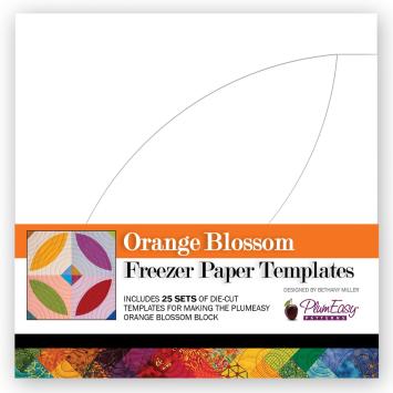 Orange Blossom Freezer Paper Templates