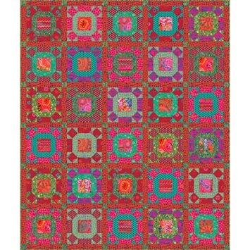 Kit Kaffe Fassett Quilt Along 2021 - scarlet