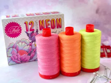 Tula Pink 12wt NEON